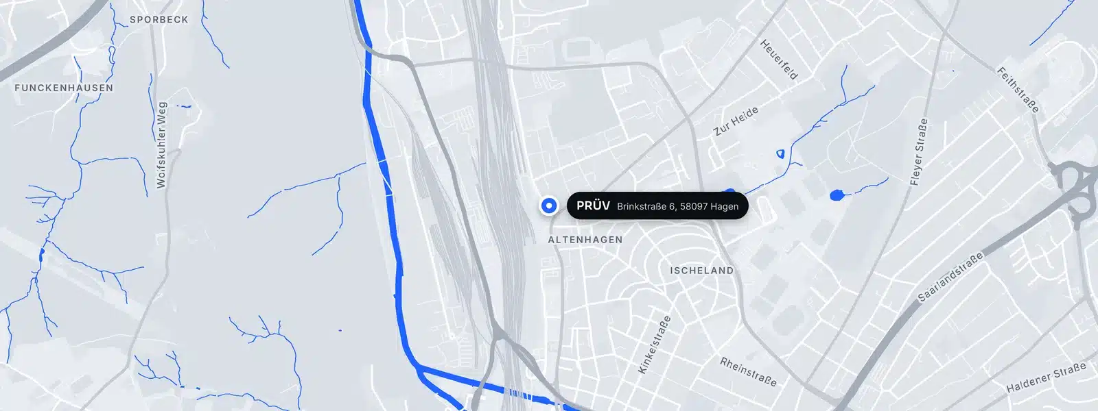 Karte: PRÜV Kfz-Sachverständigen- & Ingenieurbüro, Brinkstraße 6, 58097 Hagen-Altenhagen